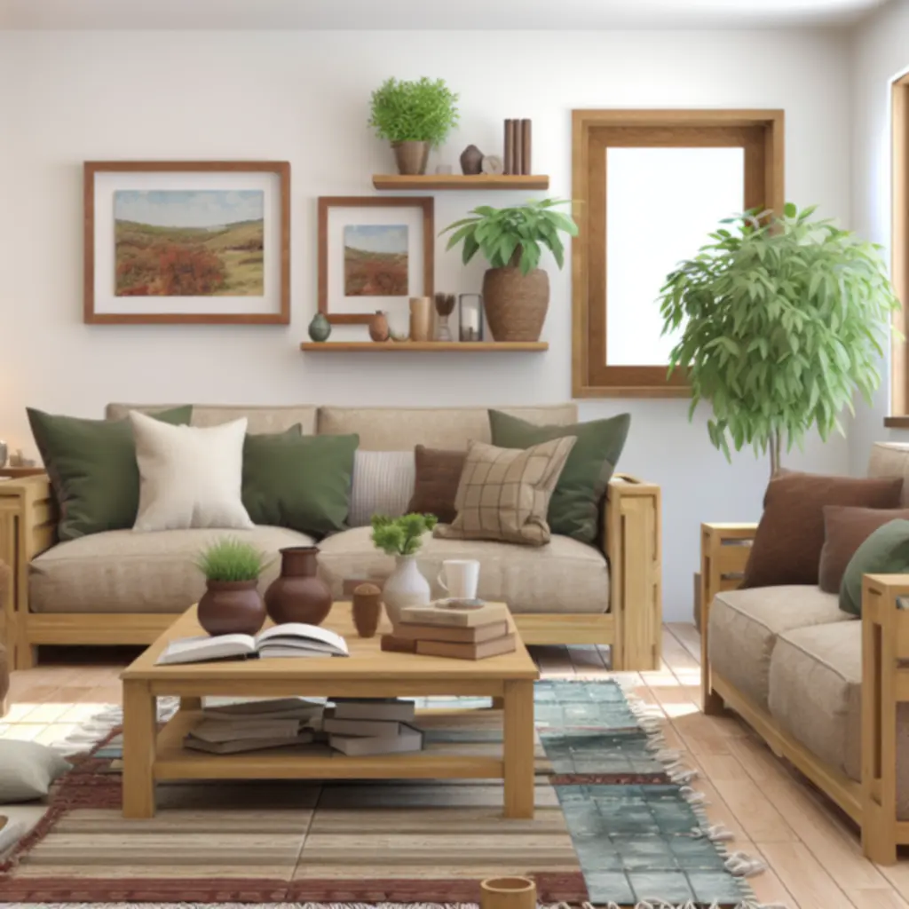 Moderne beige hoekbank