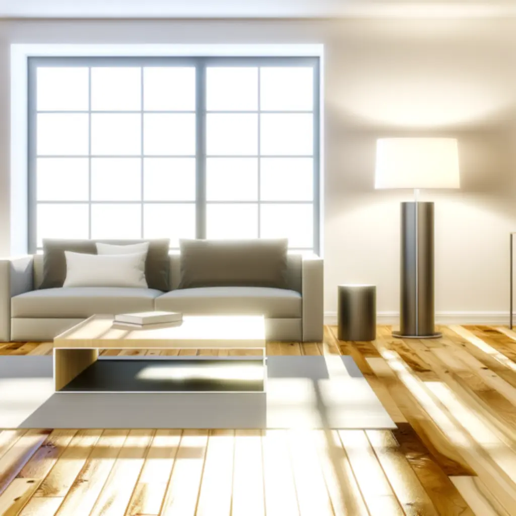 Set van 3 zwevende houten wandplanken