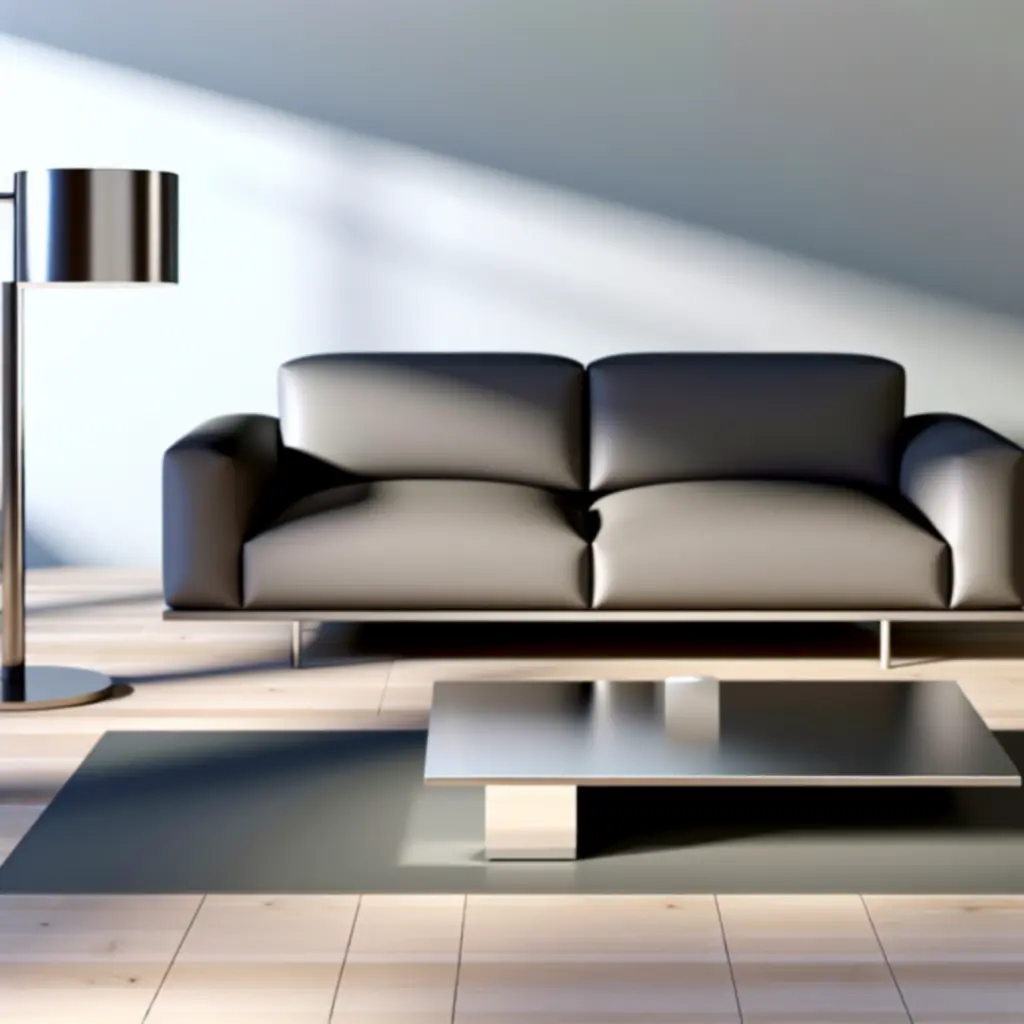 Houten eettafel met strak design